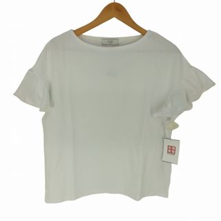 スローブイエナ(SLOBE IENA)のSLOBE IENA(スローブイエナ) ボートネック フリルカットソー トップス(Tシャツ(半袖/袖なし))