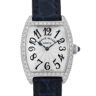 フランクミュラー(FRANCK MULLER)のフランクミュラー トノーカーベックス インターミディエ ベゼルダイヤ 2251MCD WG レディース 中古 腕時計(腕時計)