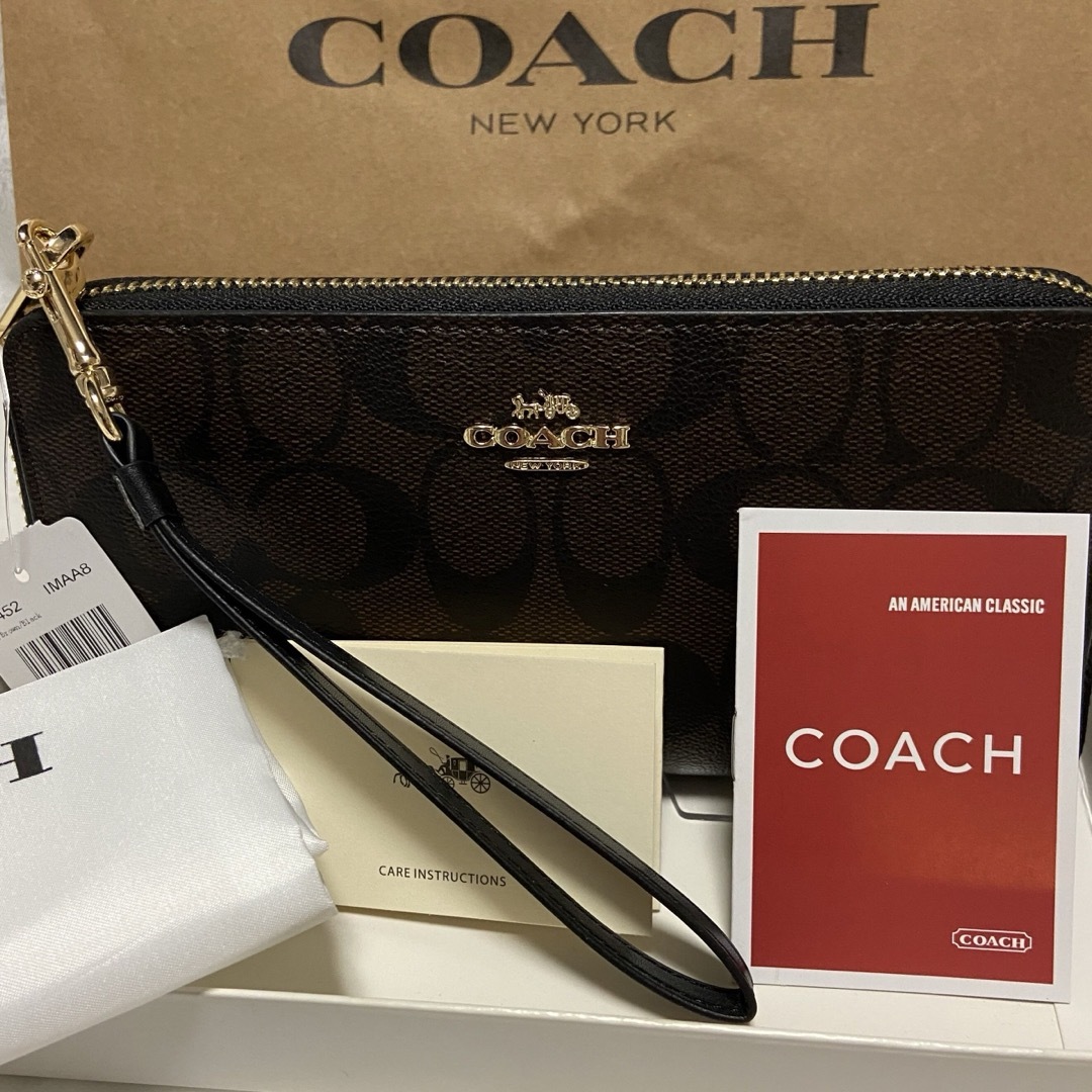 COACH(コーチ)の贈り物にも☆コーチ 人気のダークブラウン　メンズレディス　長財布 メンズのファッション小物(長財布)の商品写真