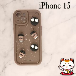 新品 未使用 iPhone15 便利 ケースカバー F33  ブラウン(iPhoneケース)