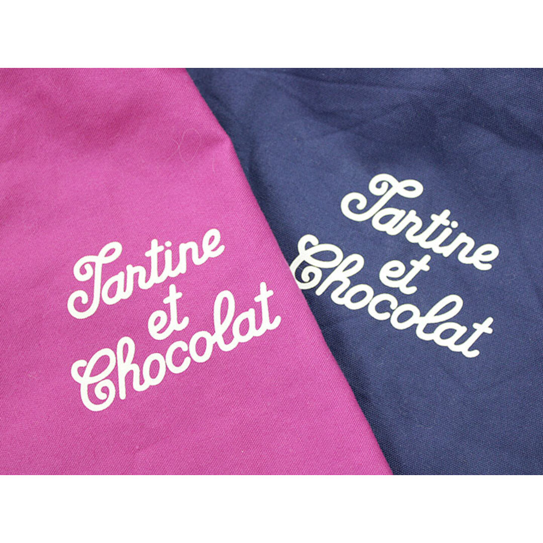 Tartine et Chocolat(タルティーヌ エ ショコラ)の【新入荷!】▲タルティーヌエショコラ/Tartine et Chocolat▲リバーシブルトートバッグ/サブバッグ/お稽古バッグ/レッスンバッグ 赤紫系×紺系 リバティ/花柄 お稽古 通塾 通園 通学【中古】【ネット限定】子供 キッズ kids 女の子 春夏秋冬 bagetc 033042 キッズ/ベビー/マタニティのこども用バッグ(レッスンバッグ)の商品写真