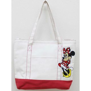 Disney - 【新入荷!】◇ディズニー/Disney◇トートバッグ/サブバッグ/ショルダーバッグ オフホワイト×赤 2way お稽古 習い事 通学 通塾【中古】子供 キッズ kids 女の子 春夏秋冬 bagetc 823042