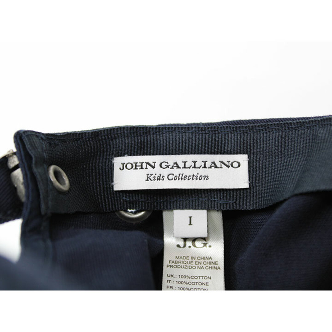 John Galliano(ジョンガリアーノ)の【春物 新入荷!】▲ジョンガリアーノ/JOHN GALLIANO▲49-52cm位(1) キャップ/帽子 濃紺【中古】子供 キッズ kids 男の子 春夏秋冬 bagetc 104042 キッズ/ベビー/マタニティのこども用ファッション小物(帽子)の商品写真