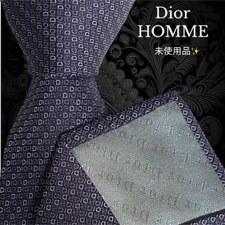 ディオールオム(DIOR HOMME)のDior HOMME トロッター Diorロゴ総柄 パープル系(ネクタイ)
