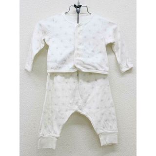 プチバトー(PETIT BATEAU)の【春物 新入荷!】▽プチバトー/PETIT BATEAU▽67cm 長袖カーディガン×ロングパンツセット 白×グレー【中古】子供服 キッズ kids ベビー服 baby 男の子 女の子 春秋 tops bottoms 104042(その他)