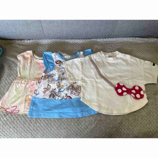 ディズニー(Disney)のpipikko様専用80サイズ　ディズニーTシャツ3枚＋プティマインTシャツ3枚(Ｔシャツ)