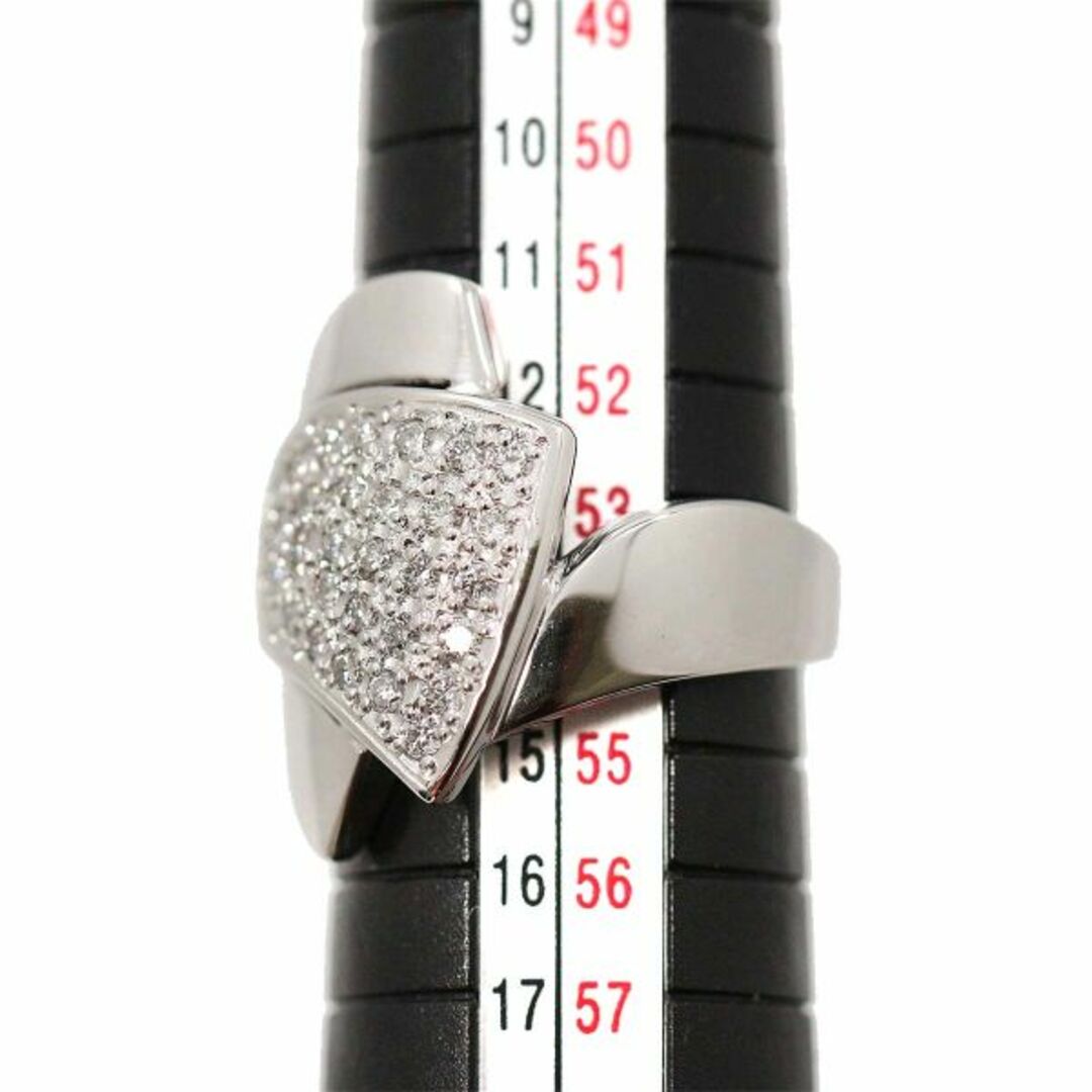 リング 13号 ダイヤ 0.59ct K18 WG ホワイトゴールド 750 指輪 VLP 90226602 レディースのアクセサリー(リング(指輪))の商品写真