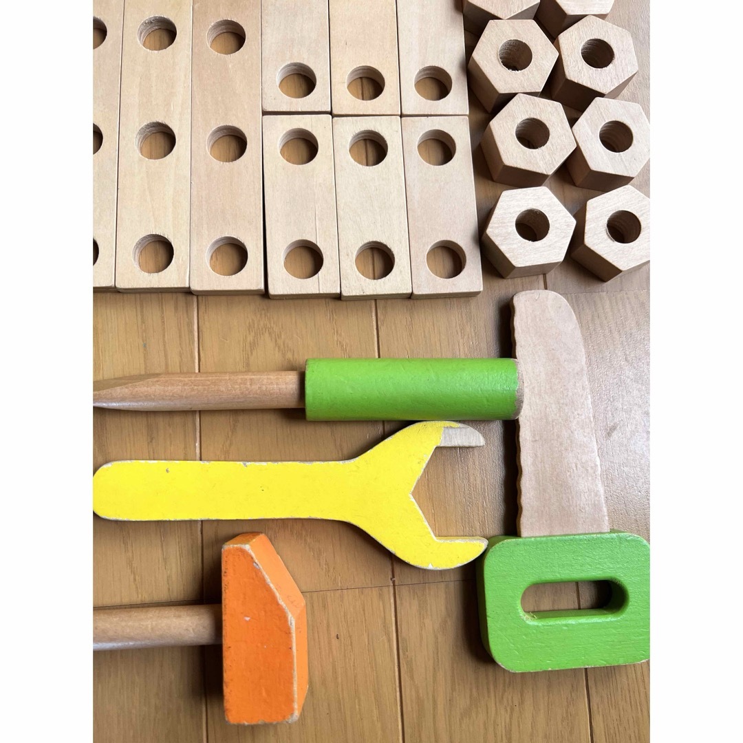 知育玩具 積み木 木のおもちゃ 木製机子供用 キッズ/ベビー/マタニティのおもちゃ(積み木/ブロック)の商品写真