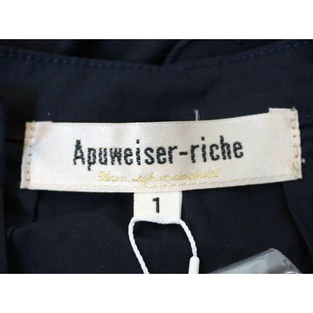 Apuweiser-riche(アプワイザーリッシェ)の【春物 新入荷】新品未使用品☆Apuweiser-riche/アプワイザーリッシェ☆レースカラー2wayブラウス/シャツ/ブラウス/長袖/無地 ネイビー/紺 レディース 1 春夏 204042 レディースのトップス(シャツ/ブラウス(半袖/袖なし))の商品写真