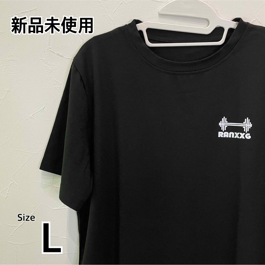 トップス Tシャツ 半袖 メンズ カジュアル 黒 S L 夏 新品 未使用 メンズのトップス(Tシャツ/カットソー(半袖/袖なし))の商品写真