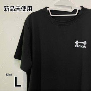 トップス Tシャツ 半袖 メンズ カジュアル 黒 S L 夏 新品 未使用(Tシャツ/カットソー(半袖/袖なし))