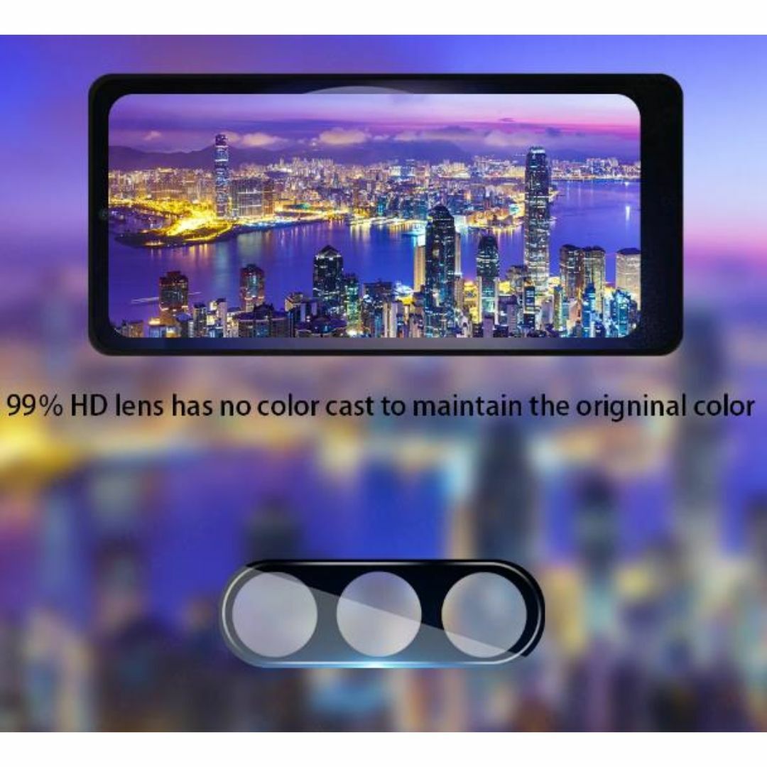 ［２枚セット］Galaxy S23 FE カメラレンズ ガラス 3D フルカバー スマホ/家電/カメラのスマホアクセサリー(保護フィルム)の商品写真