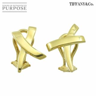 Tiffany & Co. - ティファニー TIFFANY&Co. キス イヤリング K18 YG イエローゴールド 750 VLP 90219683