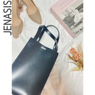 JENASIS ジーナシス  スクエア　ハンドルバッグ　レザー　バッグ