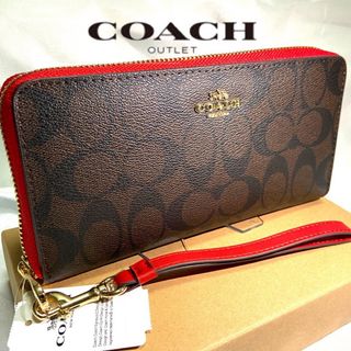 コーチ(COACH)の贈り物にも☆コーチ 人気のおしゃれバイカラー　メンズレディス　長財布(長財布)