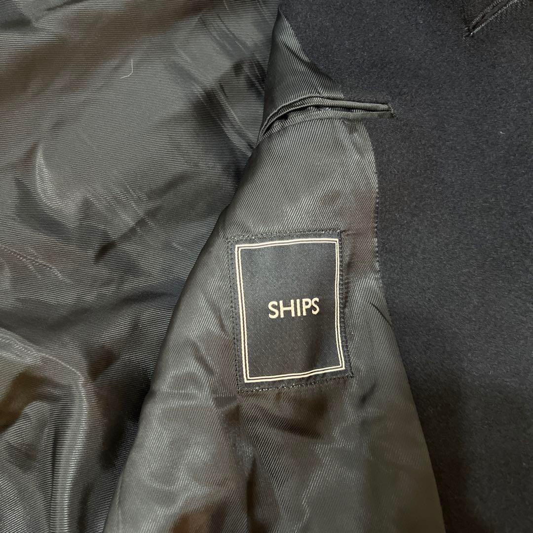 SHIPS(シップス)のSHIPS シップス　ウールステンカラーコート SUPER160's L メンズのジャケット/アウター(ステンカラーコート)の商品写真