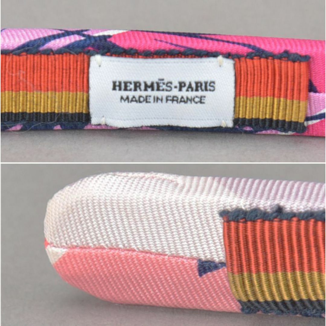 Hermes(エルメス)の新品♡HERMESエルメス スカーフ柄 エルザ ヘアバンド/カチューシャ ピンク レディースのヘアアクセサリー(カチューシャ)の商品写真