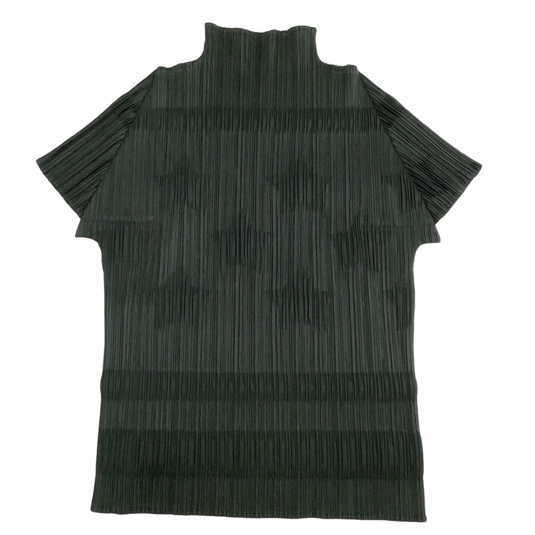 ISSEY MIYAKE(イッセイミヤケ)の♪♪ISSEY MIYAKE イッセイミヤケ PLEATS PLEASE カットソー 星柄 SIZE 3 PP81-JK142 カーキ レディースのトップス(カットソー(半袖/袖なし))の商品写真