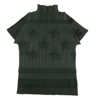 ISSEY MIYAKE - ♪♪ISSEY MIYAKE イッセイミヤケ PLEATS PLEASE カットソー 星柄 SIZE 3 PP81-JK142 カーキ