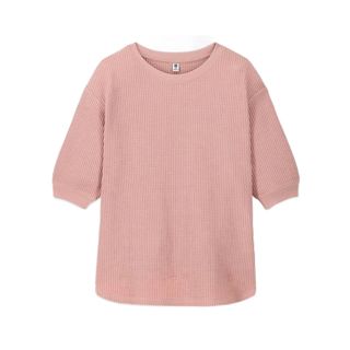 ユニクロ(UNIQLO)のUNIQLO   ワッフル5部袖カットソー   トップス(Tシャツ/カットソー)