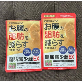 脂肪減少源 EX 60粒入り（30日分）２袋セット(ダイエット食品)