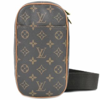 ルイヴィトン(LOUIS VUITTON)の本物 ルイヴィトン LOUIS VUITTON LV ポシェットガンジュ モノグラム ボディバッグ ショルダーバッグ ブラウン M51870 Pochette Gange ビトン バッグ 中古	(ボディーバッグ)