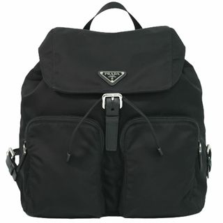 プラダ(PRADA)の本物 プラダ PRADA テスート リュックサック バックパック ナイロン ブラック 1BZ005 Tessuto バッグ 中古(リュック/バックパック)