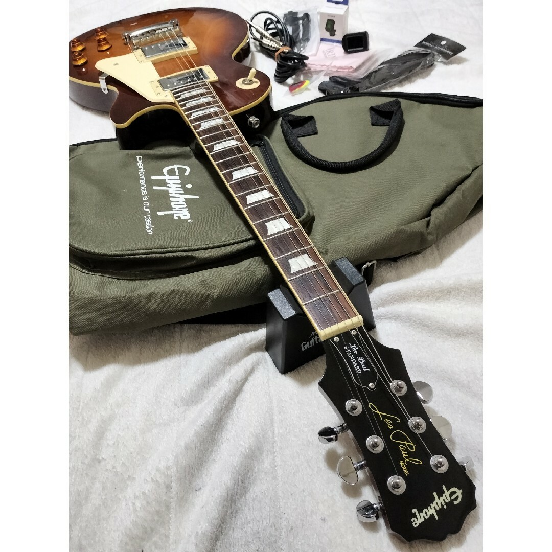 Epiphone(エピフォン)のEpiphone エピフォン レスポール Standard  ケースオマケ多数付 楽器のギター(エレキギター)の商品写真