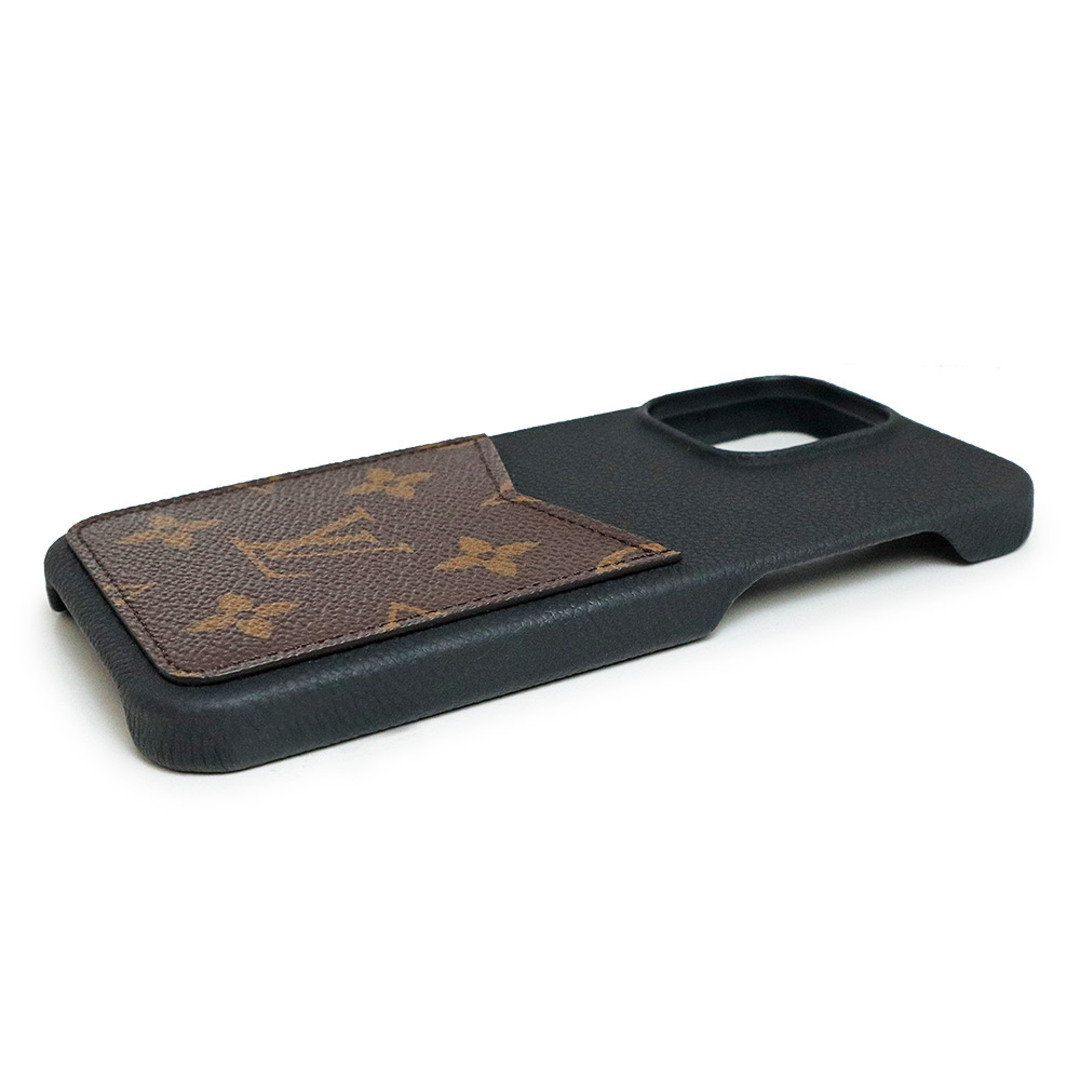 LOUIS VUITTON(ルイヴィトン)のルイ ヴィトン IPHONE バンパー 15 PRO MAX スマホ 携帯ケース モノグラム カーフスキン レザー ノワール ブラック ブラウン 黒 茶 M82888 箱付 LOUIS VUITTON（新品・未使用品） スマホ/家電/カメラのスマートフォン/携帯電話(その他)の商品写真