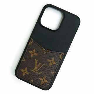 LOUIS VUITTON - ルイ ヴィトン IPHONE バンパー 15 PRO MAX スマホ 携帯ケース モノグラム カーフスキン レザー ノワール ブラック ブラウン 黒 茶 M82888 箱付 LOUIS VUITTON（新品・未使用品）