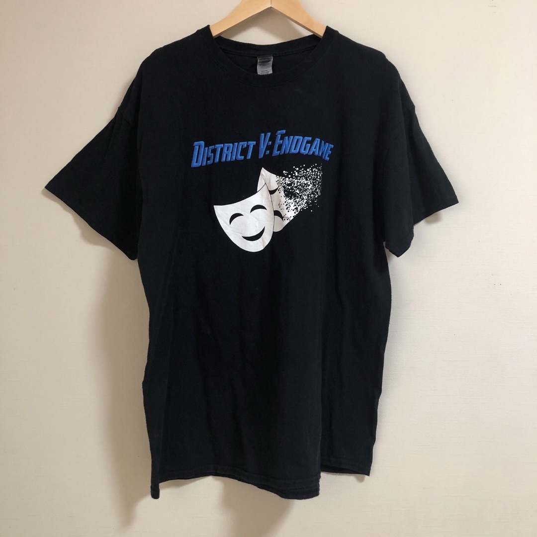 GILDAN(ギルタン)のUS古着　Tシャツ　XLサイズ　ギルダン　黒　プリント　ビッグサイズ メンズのトップス(Tシャツ/カットソー(半袖/袖なし))の商品写真