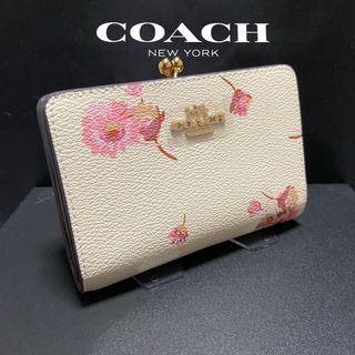 コーチ(COACH)の贈り物にも☆コーチ 人気のフローラル　おしゃれキスロック　二つ折り財布(財布)