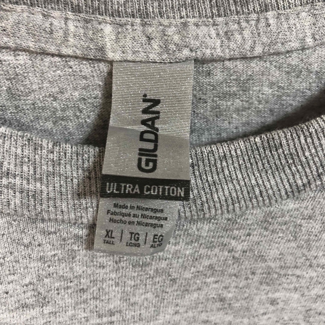 GILDAN(ギルタン)のUS古着　Tシャツ　ギルダン　グレー XLサイズ　プリント　ビッグサイズ メンズのトップス(Tシャツ/カットソー(半袖/袖なし))の商品写真