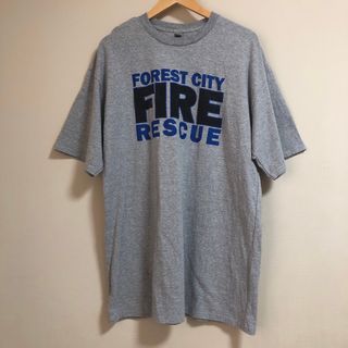 ギルタン(GILDAN)のUS古着　Tシャツ　ギルダン　グレー XLサイズ　プリント　ビッグサイズ(Tシャツ/カットソー(半袖/袖なし))