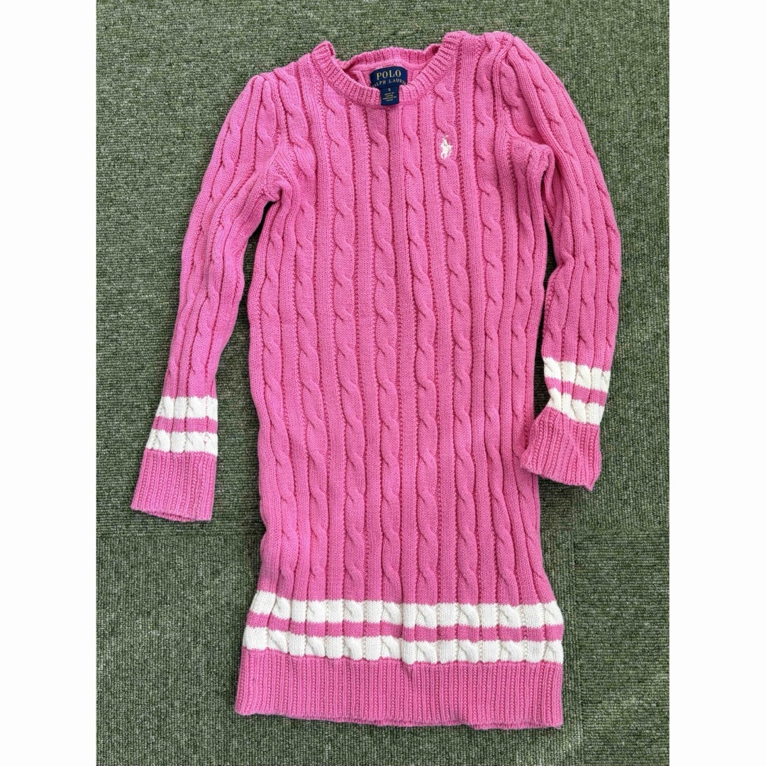 ニット ワンピース ラルフローレン RALPH LAUREN サイズ5(115位 キッズ/ベビー/マタニティのキッズ服女の子用(90cm~)(ワンピース)の商品写真