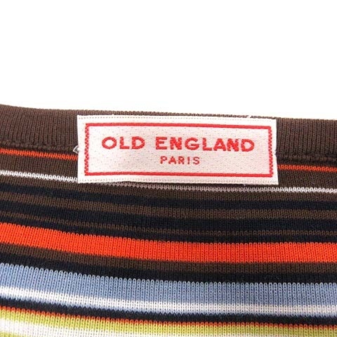 OLD ENGLAND(オールドイングランド)のOLD ENGLAND ニット カットソー ボーダー 半袖 36 マルチカラー レディースのトップス(ニット/セーター)の商品写真