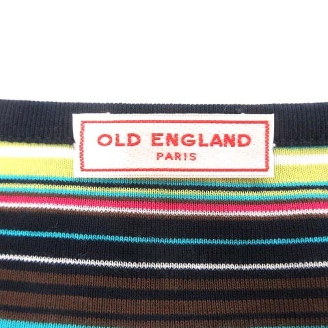 OLD ENGLAND(オールドイングランド)のOLD ENGLAND ニット カットソー ボーダー 半袖 36 マルチカラー レディースのトップス(ニット/セーター)の商品写真