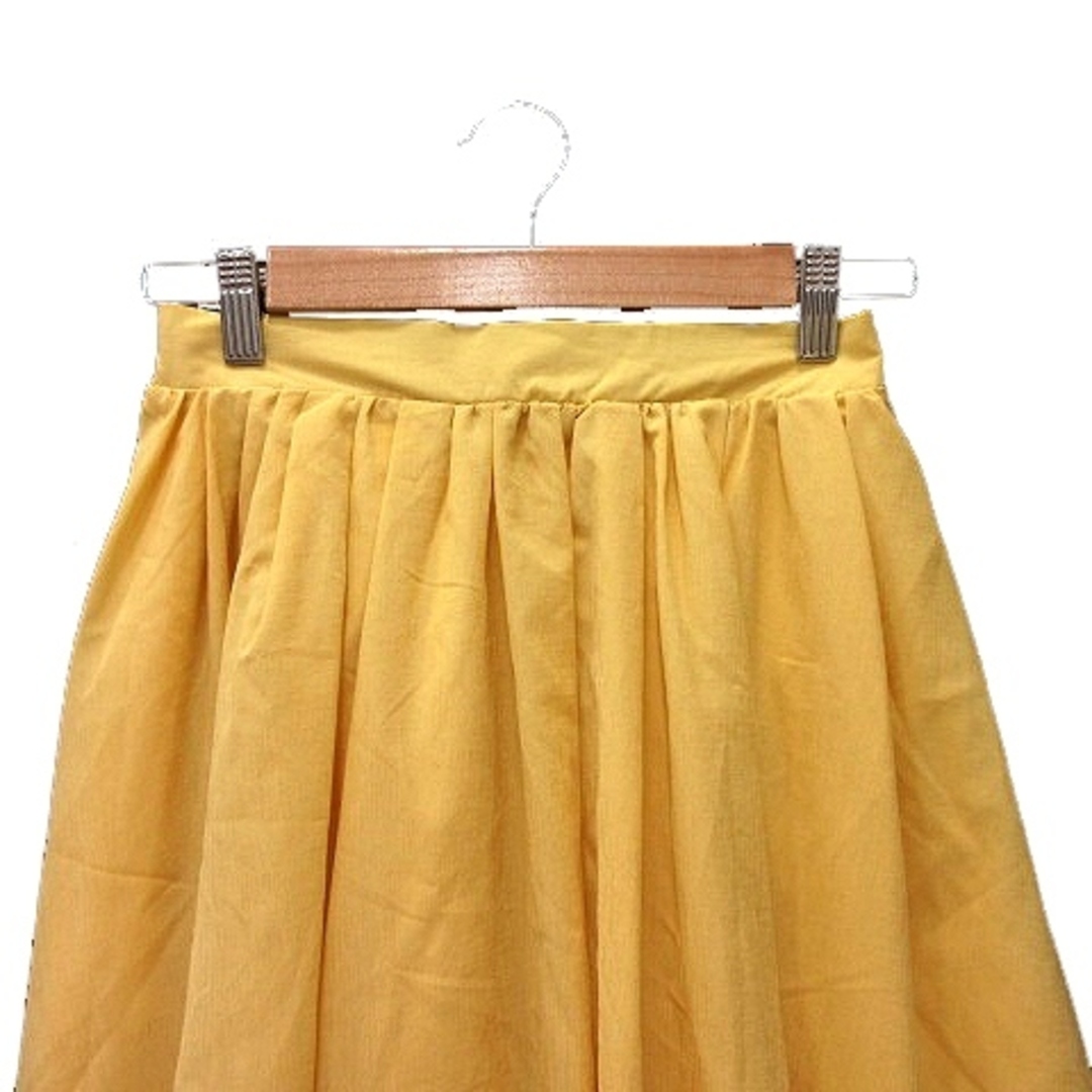 Rope' Picnic(ロペピクニック)のロペピクニック フレアスカート ミモレ ロング 38 黄色 イエロー レディースのスカート(ロングスカート)の商品写真
