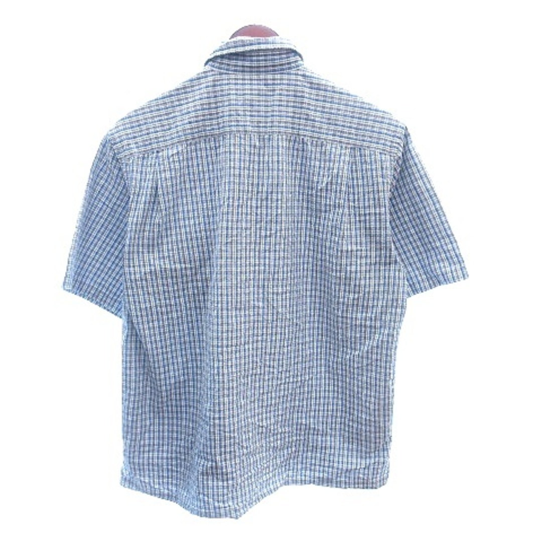 McGREGOR(マックレガー)のマックレガー マクレガー ステンカラーシャツ チェック 半袖 M 青 ブルー メンズのトップス(シャツ)の商品写真