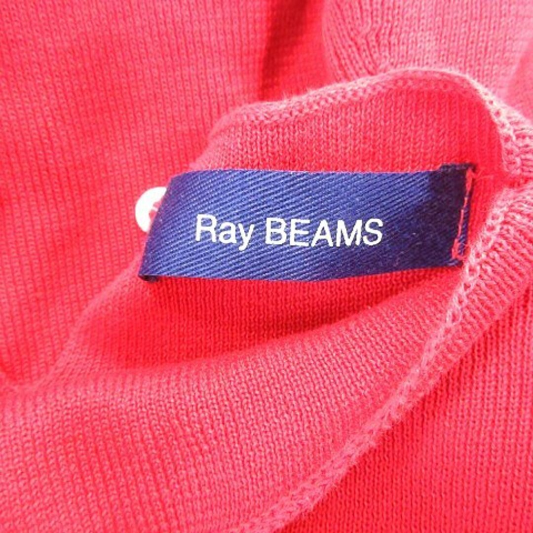 Ray BEAMS(レイビームス)のレイビームス Ray Beams ニットセーター ハイネック 五分袖 赤 レッド レディースのトップス(ニット/セーター)の商品写真