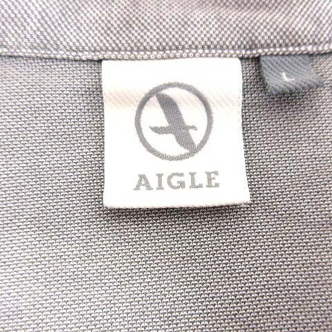 AIGLE(エーグル)のエーグル AIGLE ポロシャツ カットソー ボタンダウン 半袖 L グレー メンズのトップス(ポロシャツ)の商品写真