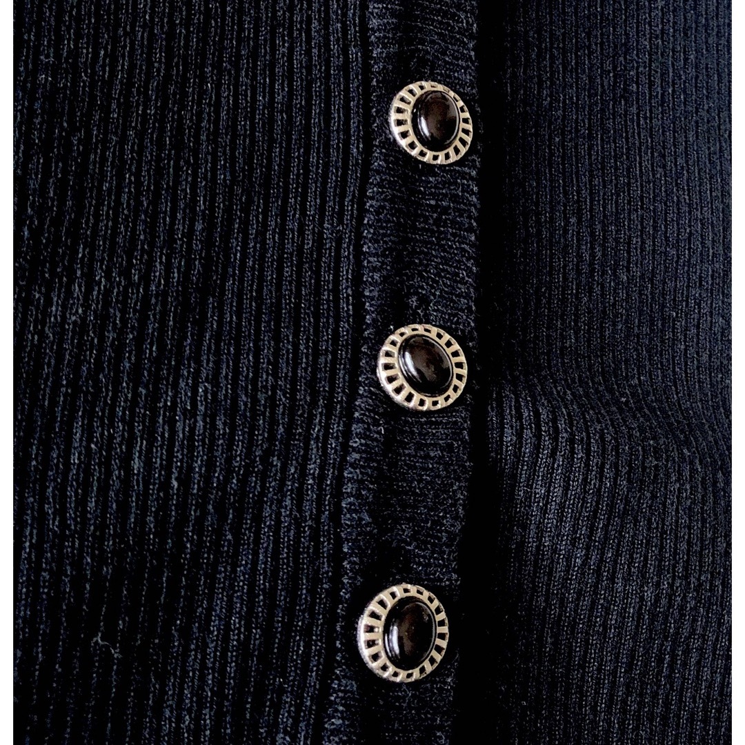 Michael Kors(マイケルコース)のMICHAEL KORS   七分袖ニットカットソー　ブラック🖤　サイズ4 レディースのトップス(ニット/セーター)の商品写真