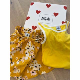 プチバトー(PETIT BATEAU)のプチバトー　ワンピース　スカート　セット(ワンピース)