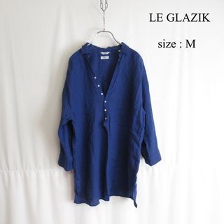 ルグラジック(LE GLAZIK)の専用 LE GLAZIK プルオーバー ノーカラー リネン シャツ 麻 フレンチ(シャツ/ブラウス(長袖/七分))