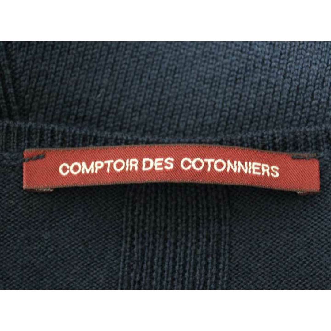 Comptoir des cotonniers(コントワーデコトニエ)の☆COMPTOIR DES COTONNIERS/コントワーデコトニエ☆ニットワンピース/ニット/プルオーバー/ラウンドネック/長袖/ミディ丈 ネイビー/紺 レディース 11【中古】春秋 onepi 612042 レディースのワンピース(その他)の商品写真