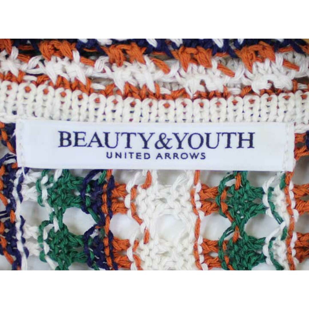 BEAUTY&YOUTH UNITED ARROWS(ビューティアンドユースユナイテッドアローズ)の【春物新入荷】■BEAUTY&YOUTH UNITED ARROWS/ビューティーアンドユースユナイテッドアローズ■コットンシルクニットカーディガン/長袖 マルチカラー レディース【中古】春秋 022042 レディースのトップス(カーディガン)の商品写真