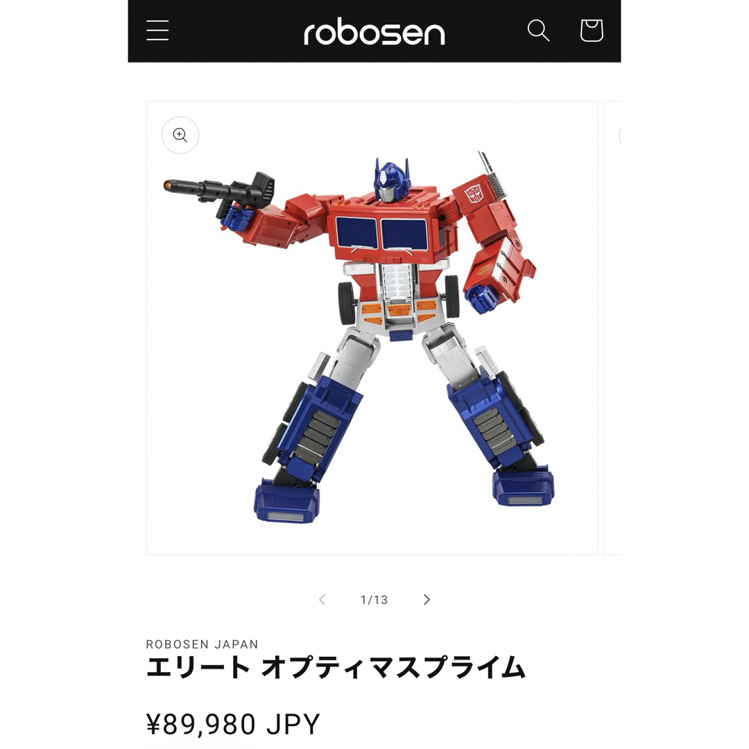 Robosen  エリートオプティマスプライム　日本語版 エンタメ/ホビーのおもちゃ/ぬいぐるみ(トイラジコン)の商品写真