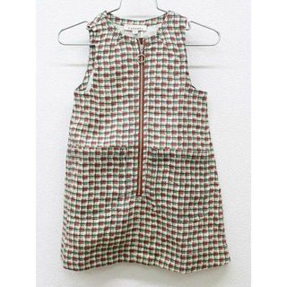 Caramel baby&child  - 【春物 新入荷!】▼キャラメル/CARAMEL▼96cm(3) ジャンパースカート 茶色×黒×緑 【中古】 子服 キッズ  女の子 春夏 onepi 513042