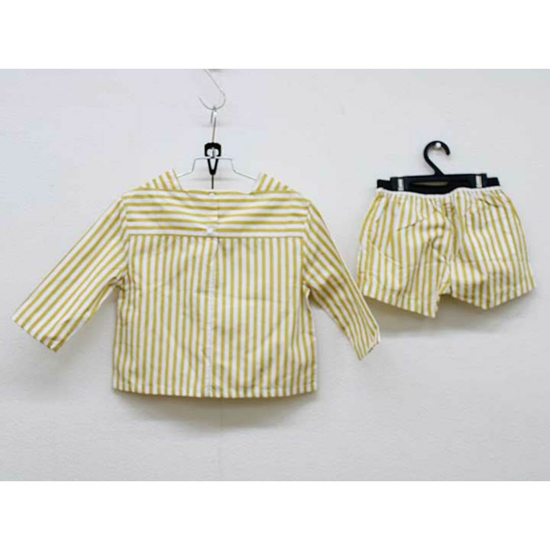 Caramel baby&child (キャラメルベビー&チャイルド)の【春物 新入荷!】▼キャラメル/CARAMEL▼96cm(S) ブラウス×パンツセット 黄×白 【中古】 子服 キッズ ベビー服 baby 男の子 女の子 春 tops 313042 キッズ/ベビー/マタニティのベビー服(~85cm)(その他)の商品写真