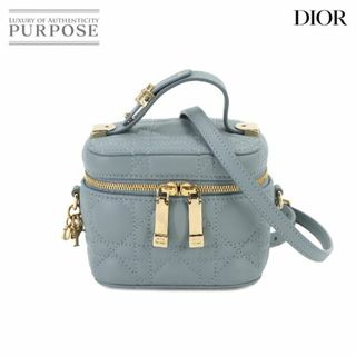 クリスチャンディオール(Christian Dior)の新品同様 クリスチャン ディオール Christian Dior レディディオール マイクロ バニティ 2way ハンド ショルダー バッグ ブルー VLP 90228083(ハンドバッグ)